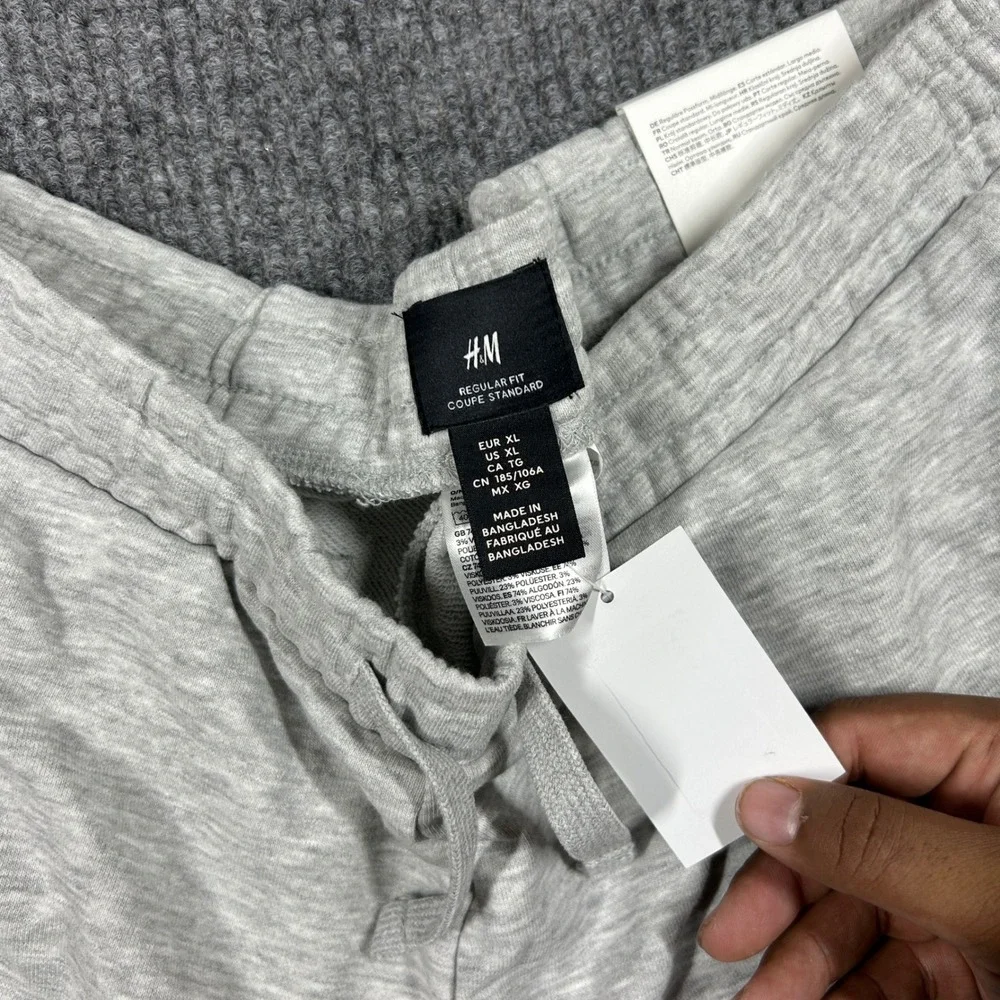 H&M Shorts Mens XL Heather Gray Regular Fit Mid Length Sweat
